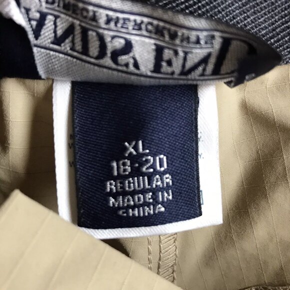 Lands End Womens Convertible Drawstring Hiking Pants Nylon XL 18-20 Beige - Picture 5 of 9